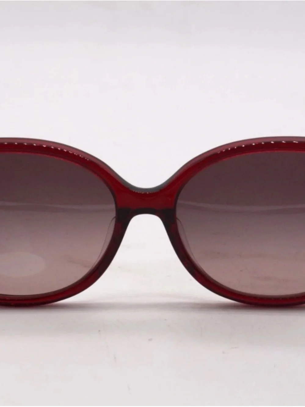 Ferragamo NWOT Women's Garnet Round Sunglasses Marble Arms Replacement Case
